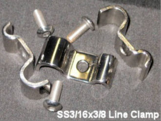 SS3/8X3/16 Double Pipe Clamp