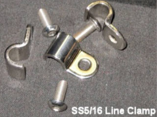 SS5/16 Single Pipe Clamp
